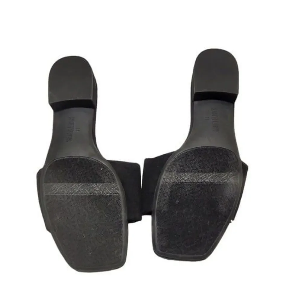 * Sam & Libby size 11 slides new solid black 1